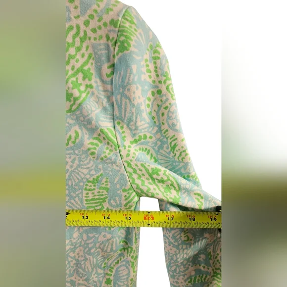 Lilly Pulitzer Leona Zip-Up Sweatshirt. Get Crackin'. Lightweight - Picture 8 of 9